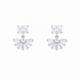 Silver Plated Crystal Earrings for Women