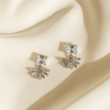 Silver Plated Crystal Earrings for Women