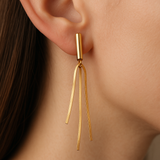 18K Gold Classic Round Hoop Earrings for Women