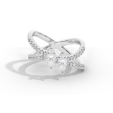Marquise Crossover Ring
