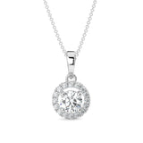 Halo Diamond Necklace