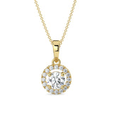 Halo Diamond Necklace