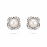18K Gold Plated Pearl Stud Earrings for Women Fashion