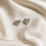 Plated Crystal Oval Drop Earrings for Women