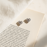 Plated Crystal Oval Drop Earrings for Women