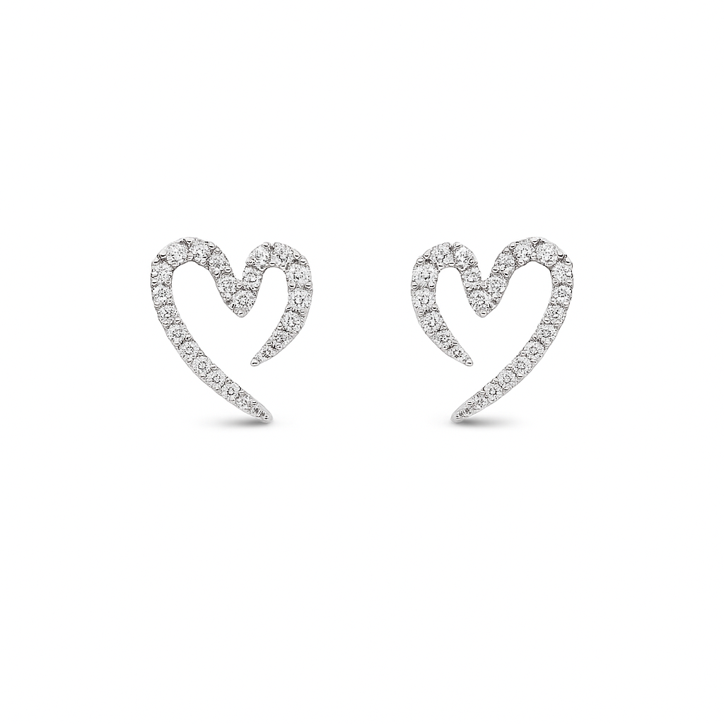 Heart shape Crystal Earrings for Women