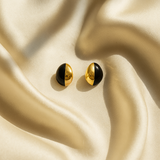 18K Gold-Plated Crystal Stud Earrings for Women, Girls