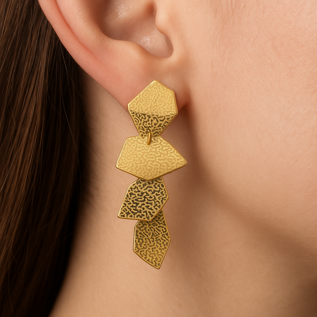 18K Gold Classic Earrings for Women
