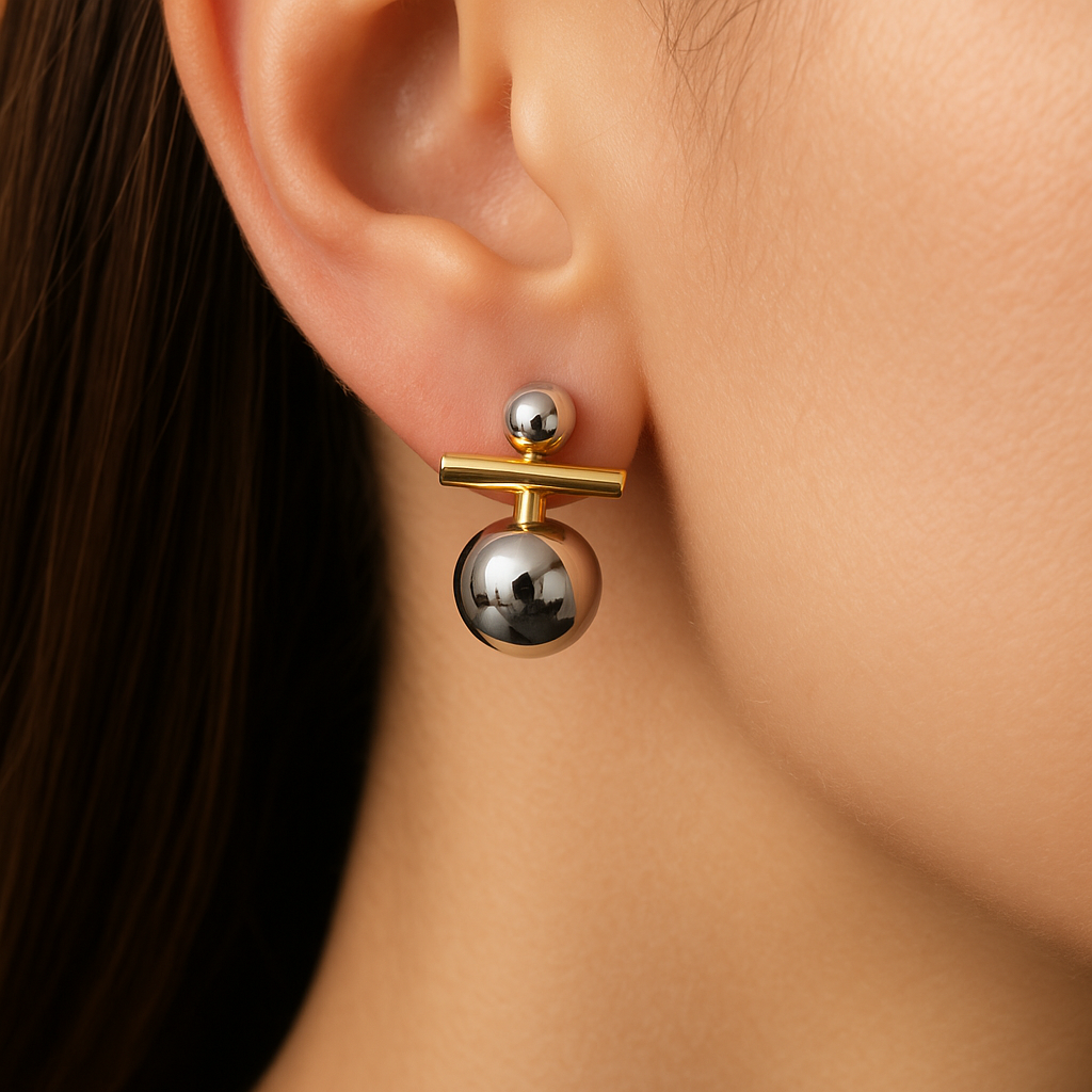 18K Gold Classic Round Hoop Earrings for Women