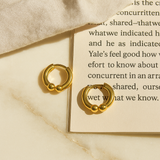 18K Gold-Plated Minimal Huggie Hoop Earrings for Women