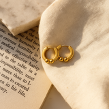 18K Gold-Plated Minimal Huggie Hoop Earrings for Women
