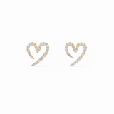 Heart shape Crystal Earrings for Women