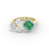 Regal Emerald Marquise Ring