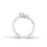 Marquise Crossover Ring