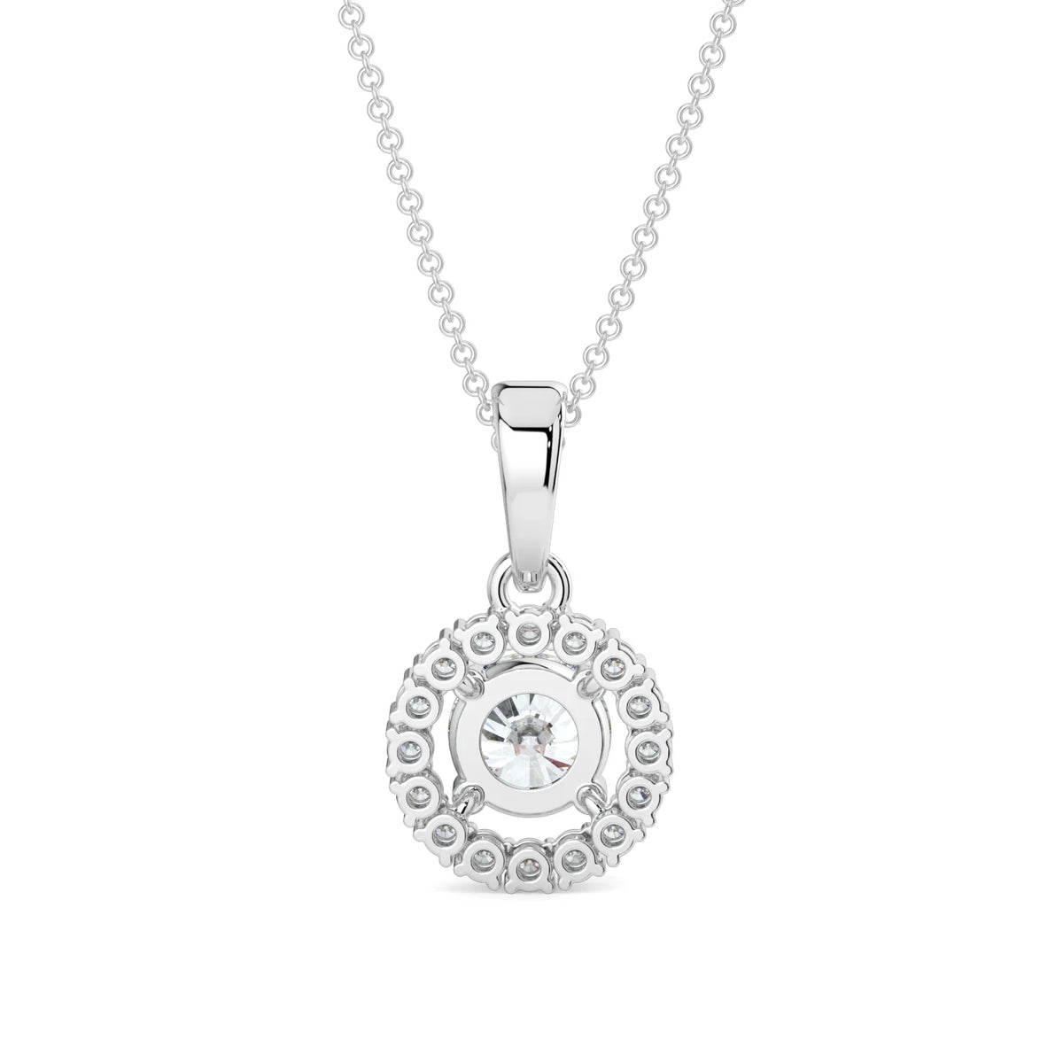 Halo Diamond Necklace