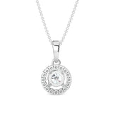 Halo Diamond Necklace